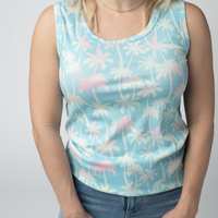 IN STOCK Ava Tank - Aqua Palm