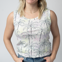 IN STOCK Ava Tank - Neon Palm