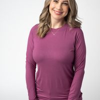 IN STOCK Blair Long Sleeve Top - Mulberry