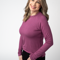 IN STOCK Blair Long Sleeve Top - Mulberry