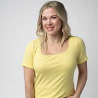 IN STOCK Short Sleeve Alyssa Top - Yellow