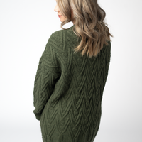 IN STOCK Brooks Button Sweater Cardigan - Olive