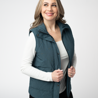 IN STOCK Remy Zip Up Vest - Teal