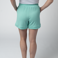 IN STOCK Weslie Waffle Shorts - Turquoise