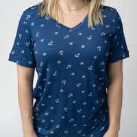 IN STOCK Sophie Top - Nautical Navy