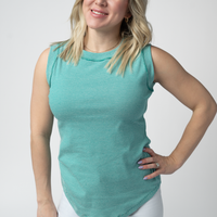 IN STOCK Morgan Micro Striped Tank - Jade