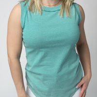 IN STOCK Morgan Micro Striped Tank - Jade
