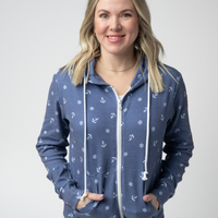 IN STOCK Fullzip Hoodie - Nautical Navy