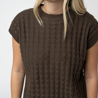 IN STOCK Kelly Knitted Top - Brown