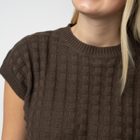 IN STOCK Kelly Knitted Top - Brown