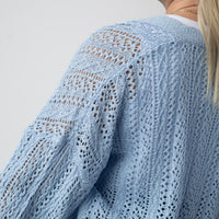 IN STOCK Callie Cropped Cardigan - Sky Blue FINAL SALE