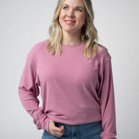 IN STOCK Corrine Ribbed Pullover Top - Rose