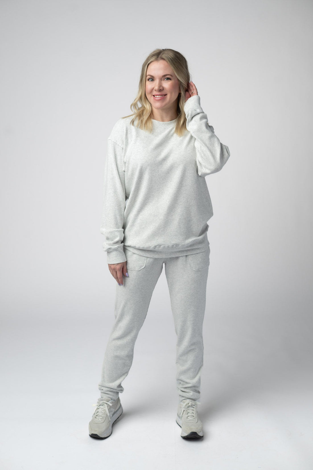 IN STOCK Corrine Joggers - Light Grey