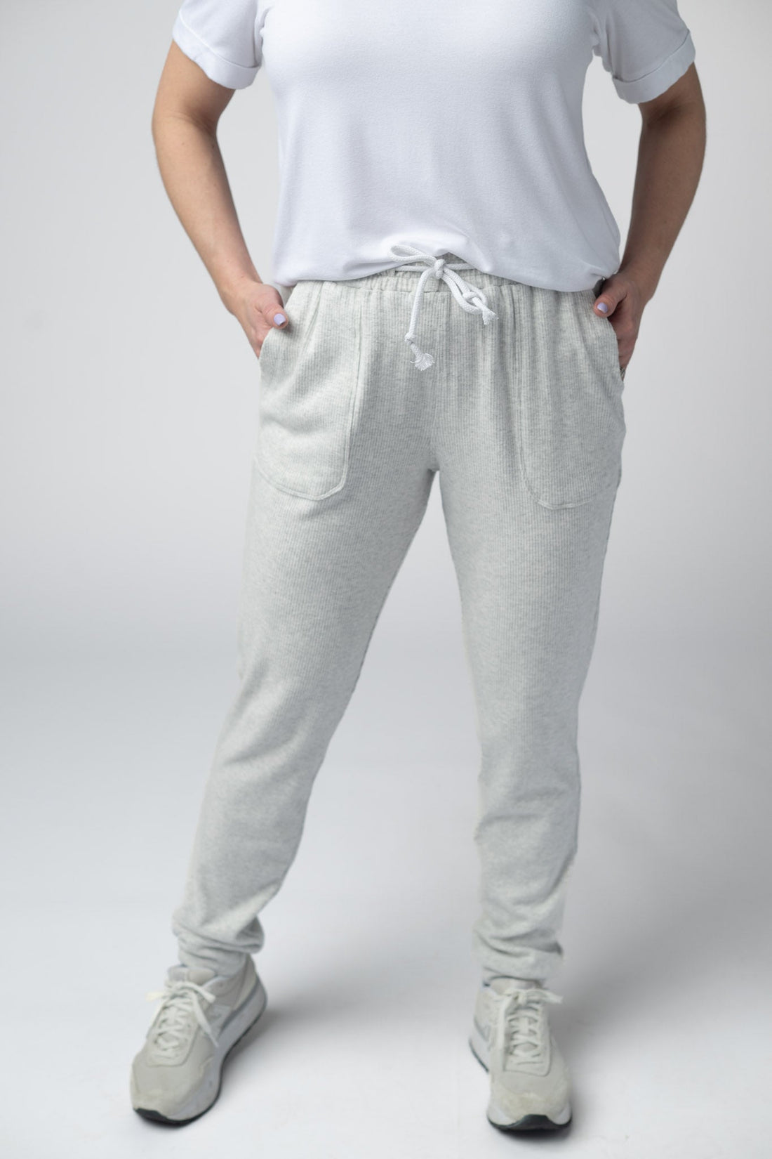 IN STOCK Corrine Joggers - Light Grey