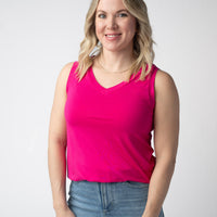 IN STOCK Noelle Tank - Hot Pink