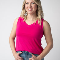 IN STOCK Noelle Tank - Hot Pink