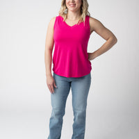 IN STOCK Noelle Tank - Hot Pink