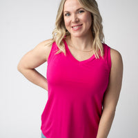 IN STOCK Noelle Tank - Hot Pink