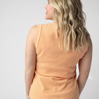 IN STOCK Morgan Micro Striped Tank - Orange