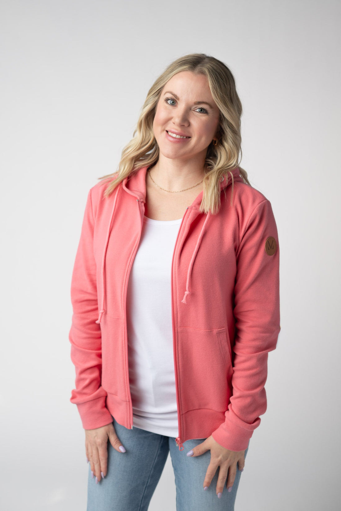 IN STOCK Fullzip Hoodie - Sunkissed Coral