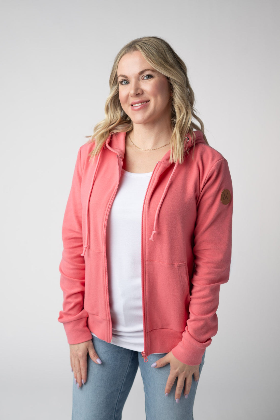 IN STOCK Fullzip Hoodie - Sunkissed Coral