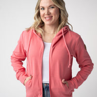 IN STOCK Fullzip Hoodie - Sunkissed Coral