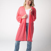IN STOCK Ellie Cover-Up Kimono - Sunkissed Coral