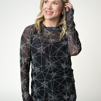 IN STOCK Blair Mesh Long Sleeve Top - Webs