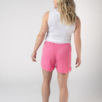 IN STOCK Weslie Waffle Shorts - Pink