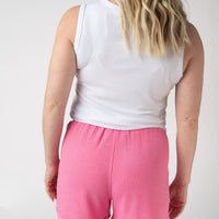 IN STOCK Weslie Waffle Shorts - Pink