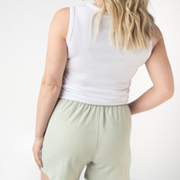 IN STOCK Candice Crinkle Shorts - Light Green
