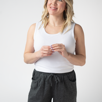 IN STOCK Candice Crinkle Shorts - Charcoal