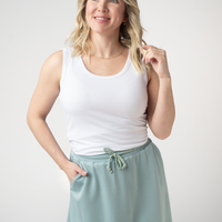 IN STOCK Serena Luxe Skort - Ocean Blue
