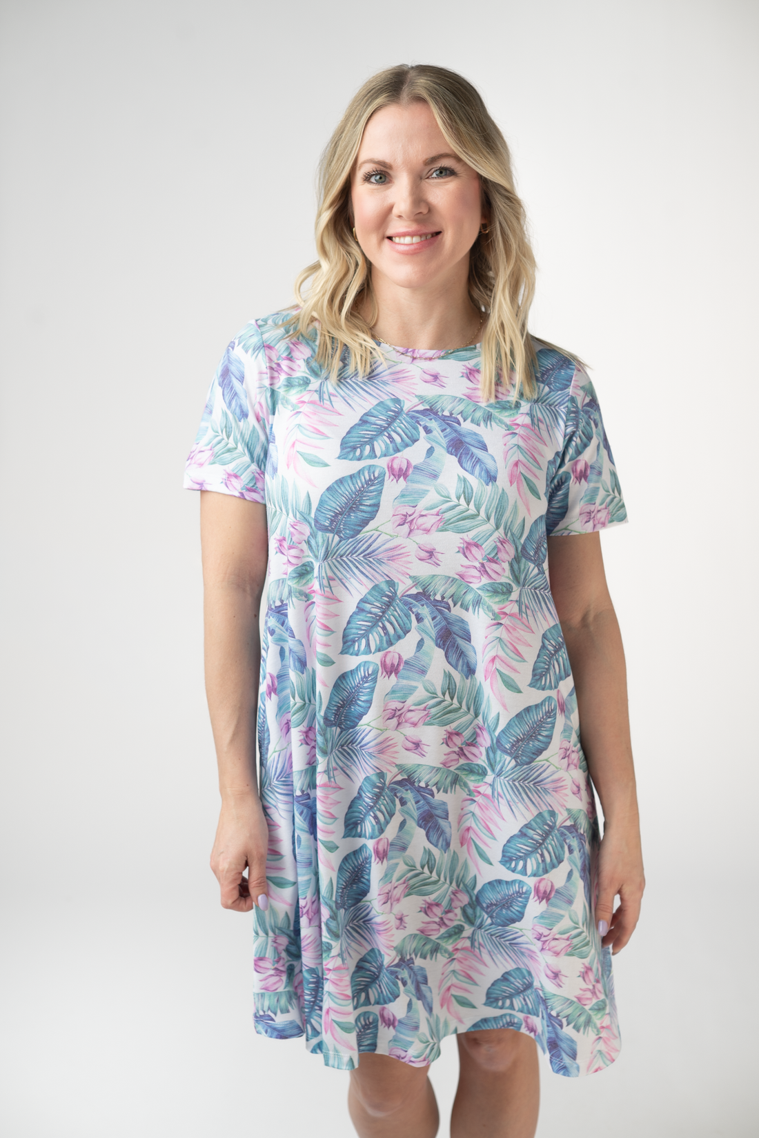 IN STOCK Alicia Dress - Tropical Leaf