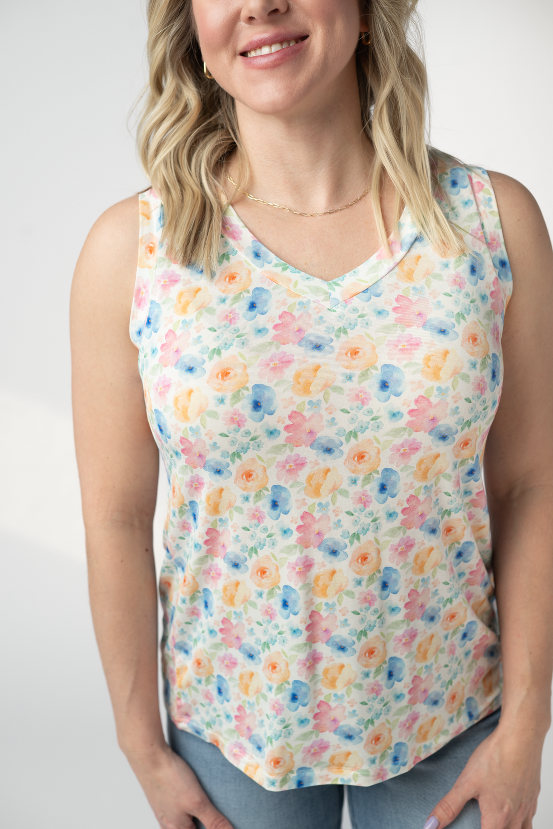 IN STOCK Noelle Tank - Petal Gardens