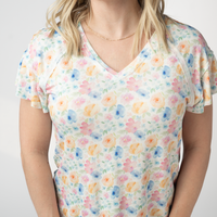 IN STOCK Raelynn V-Neck Top - Petal Gardens