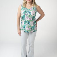 IN STOCK Noelle Tank - Tropical Leaf