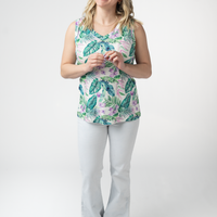 IN STOCK Noelle Tank - Tropical Leaf