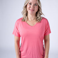 IN STOCK Chloe Cozy Top - Sun Kissed Coral
