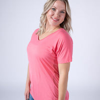 IN STOCK Chloe Cozy Top - Sun Kissed Coral