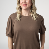 IN STOCK Katie Cozy Top - Mocha