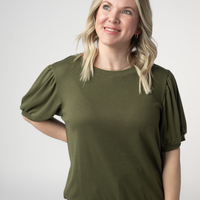 IN STOCK Katie Cozy Top - Olive