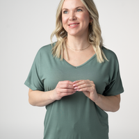 IN STOCK Chloe Cozy Top - Dusty Jade