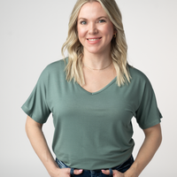IN STOCK Chloe Cozy Top - Dusty Jade