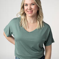 IN STOCK Chloe Cozy Top - Dusty Jade