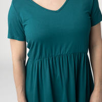 IN STOCK Sarah Ruffle Short Sleeve - Teal