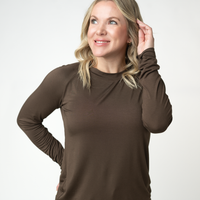 IN STOCK Blair Long Sleeve Top - Brown