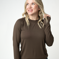 IN STOCK Blair Long Sleeve Top - Brown
