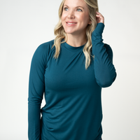 IN STOCK Blair Long Sleeve Top - Teal