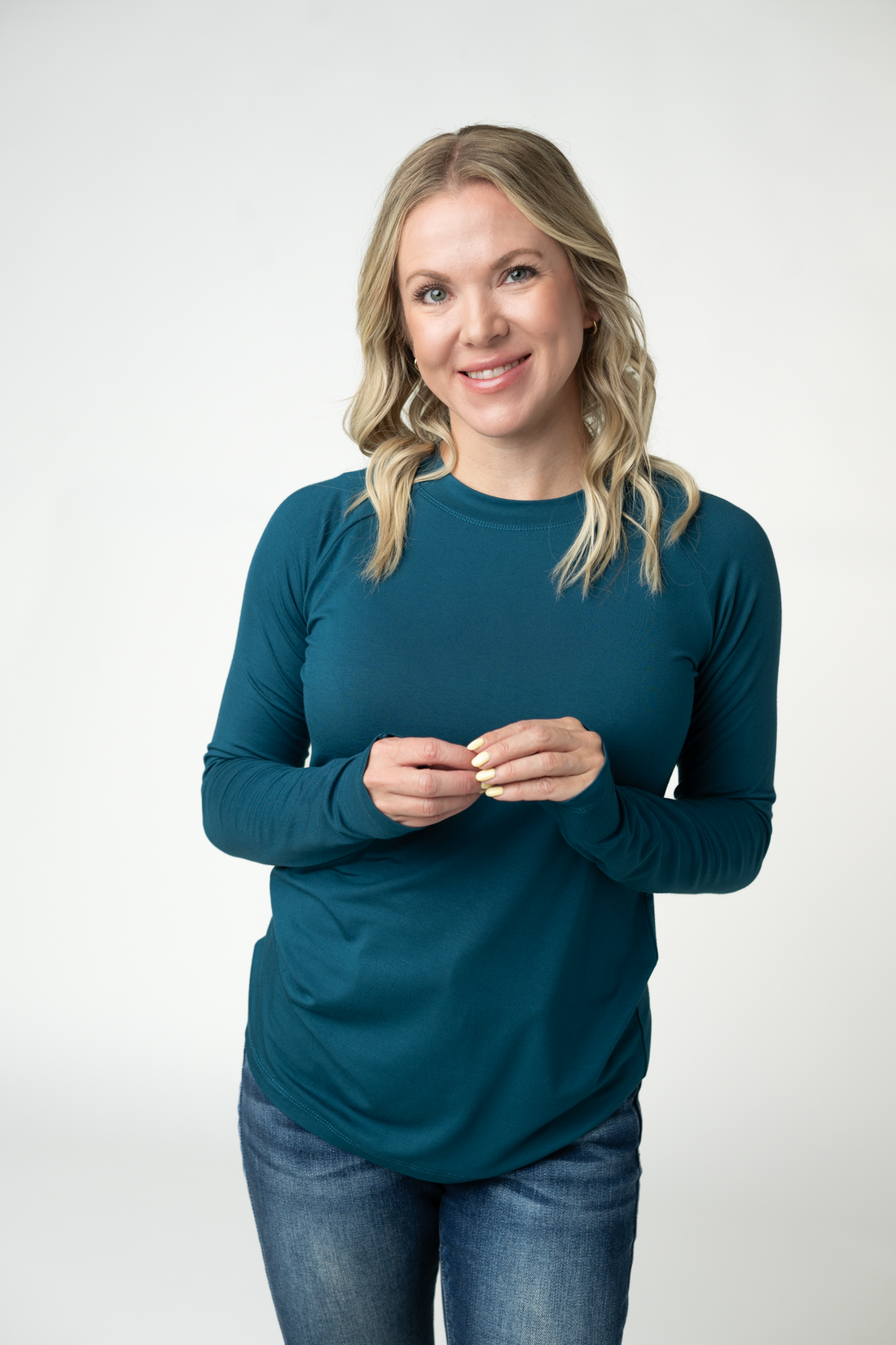 IN STOCK Blair Long Sleeve Top - Teal
